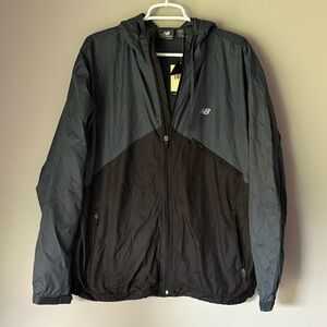 NWT NEW BALANCE Men’s Blue/Grey Weatherproof Insulated Windbreaker Jacket